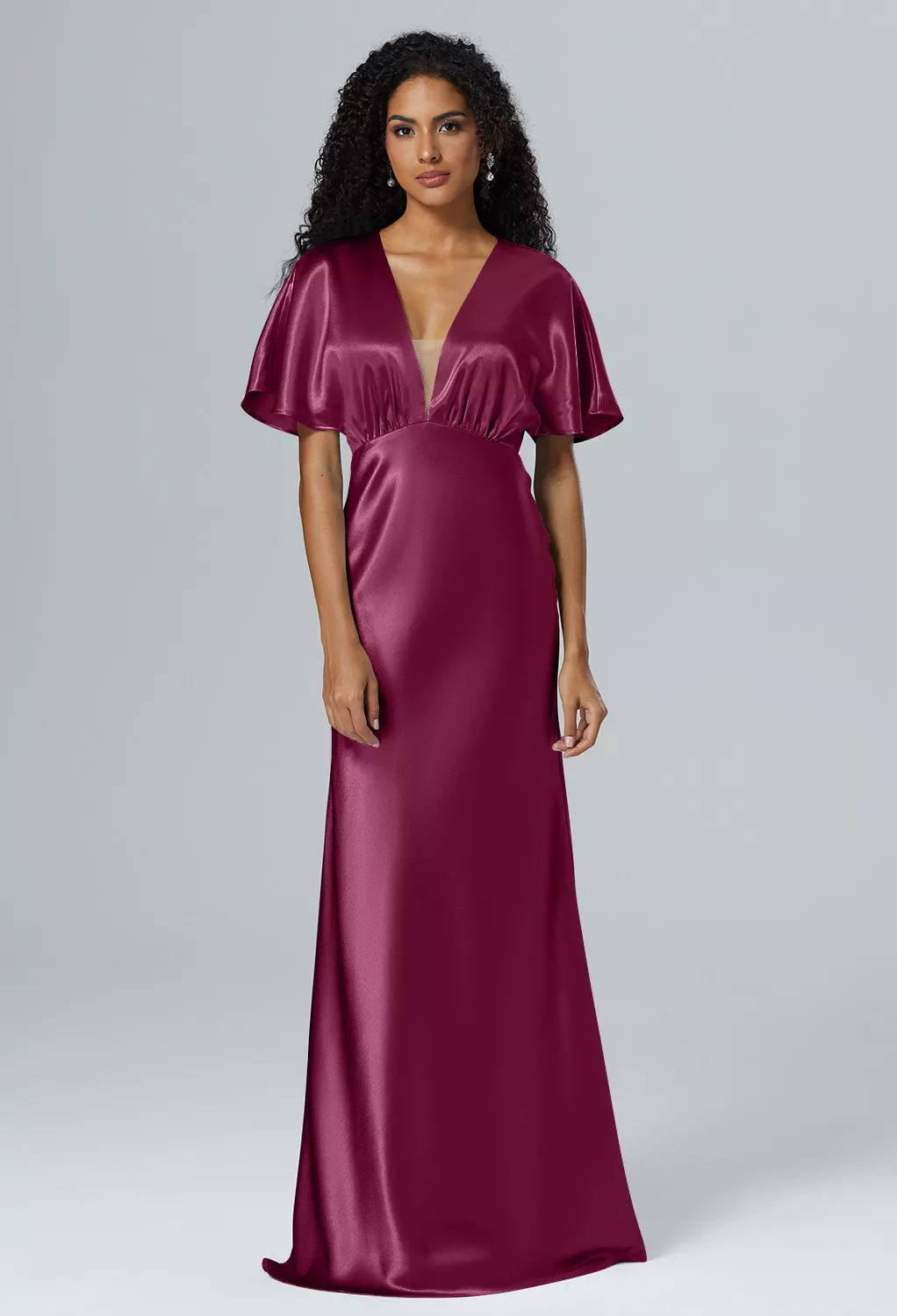 AW Otthild Burgundy  Fall Wedding Guest Dresses